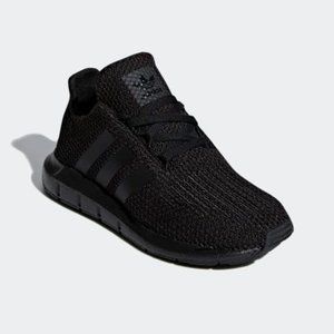 Kids ADIDAS Swift Run Black Shoes